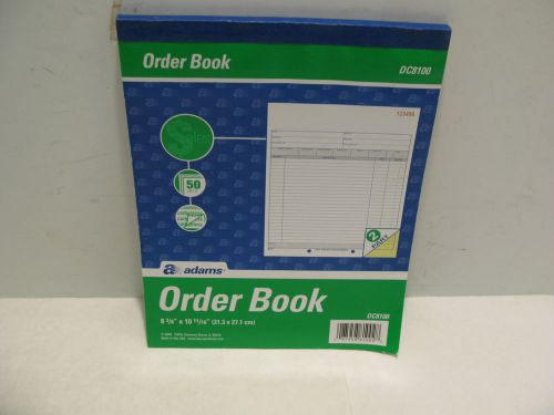 Adams Sales Order Book - DC8100