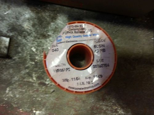 Cookson Electronics - Solder Wire - SDR1 - 1 lb roll - .4&#034;