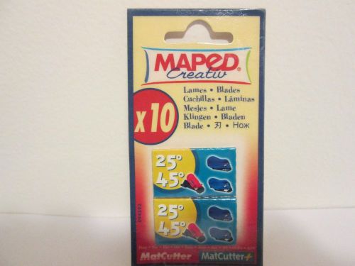Maped Blades for Mat Cutter 25 &amp; 45 Degrees #PL094593-2   10 pieces