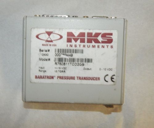 MKS BARATRON R750B11TCD2GS CONTROLLER BOX PRESSURE TRANSDUCER