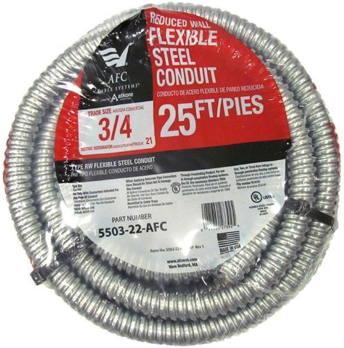AFC Cable Systems 3/4 in. x 25 ft. Flexible Steel Conduit