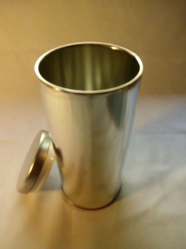 shiny tin container with air tight water tight lid perfect for coffee or tea