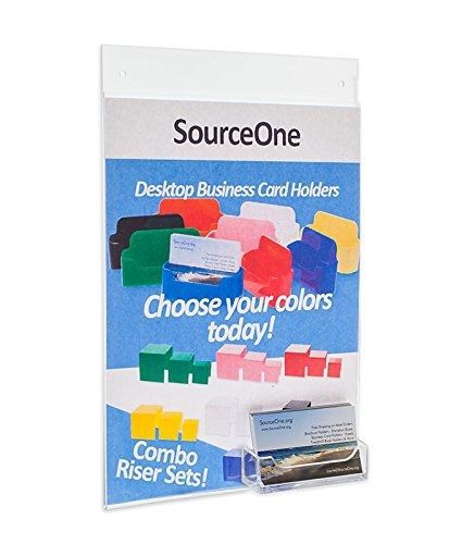 SourceOne Source One 8-1/2 X 11 Inches Clear Acrylic Sign Holder with Wall Mount
