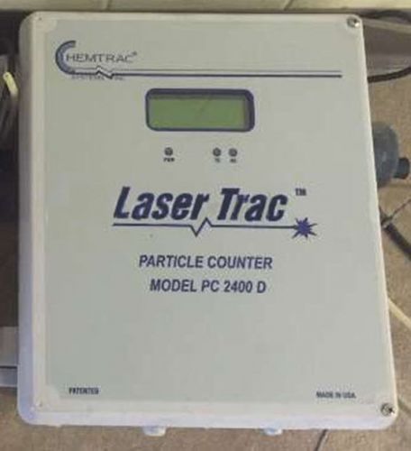 Chemtrac pc2400d lasertrac digital online particle counter w/ weir assembly for sale