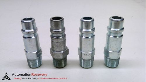 FOSTER 52-5 - PACK OF 4 - ADAPTER FITTING, 3/8&#034; MPT, MALE THREAD,, NEW* #226032