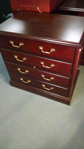 Paoli 2 Drawer Cherry Wood Traditional Lateral File Cabinet
