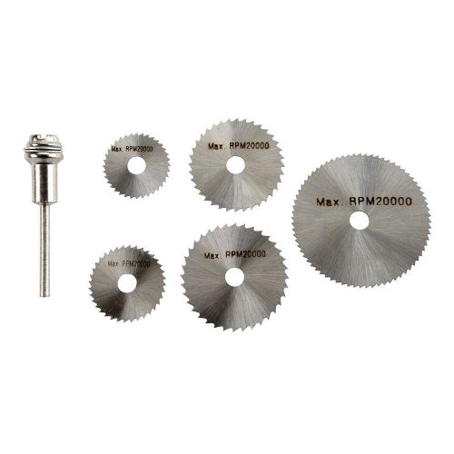 6 Piece Rotary Saw Blade Kit for aluminum, brass, copper, wood and plastic!