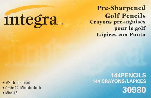 Integra golf pencil, 3-1/2-inch pre sharpened, 144/box, yellow (ita30980) new for sale