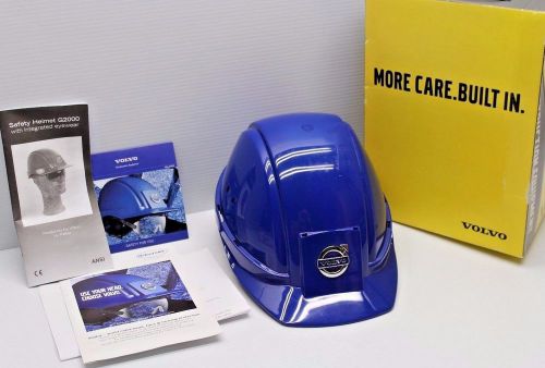 Peltor volvo construction safety helmet hard hat blue+original box &amp; papers new for sale