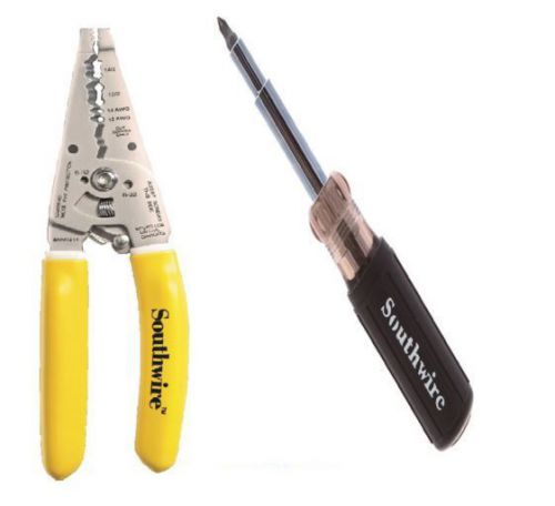 Southwire Multi Tool Screwdriver NM Cable Stripper with Ergo Handle Combo Pack