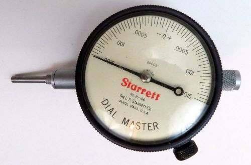 Starrett No. 25-106 .00005&#034; Machinist Dial Indicator Tool