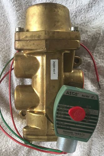 Asco red-hat ii solenoid valve 8344g76 3/4&#034; 120v 4 way new old stock for sale