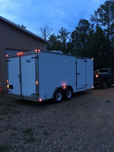 06 Carolina cargo enclosed trailer 16&#039; utility A/C lights wired dual axle T/A !!