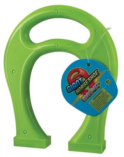 Giant horseshoe magnet - 8.5 inches green for sale