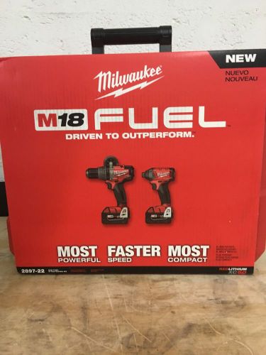 MILWAUKEE 2897-22 Brushless Hammer Drill &amp; Impact kit M18