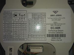 EDWARDS EC-50R REFLECTIVE BEAM SMOKE  DETECTOR