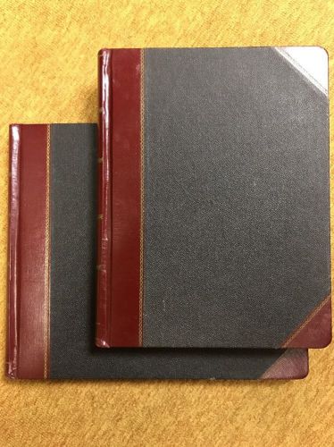 Boorum &amp; pease bound columnar books - set of 2 for sale