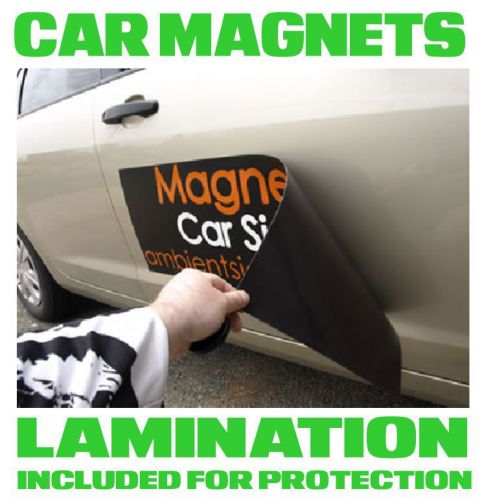 Custom car magnets magnetic auto car truck vehicle signs 1.5 x 2 for sale