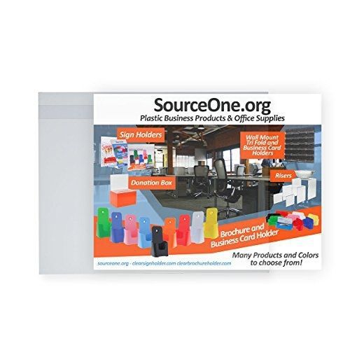SourceOne Source One Unbreakable Wall Mount Acrylic Sign Holder with Adhesive,
