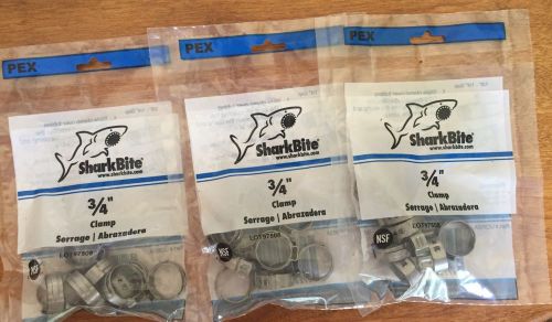 Shark Bite 3/4&#039; Ear Clamp 3 packages