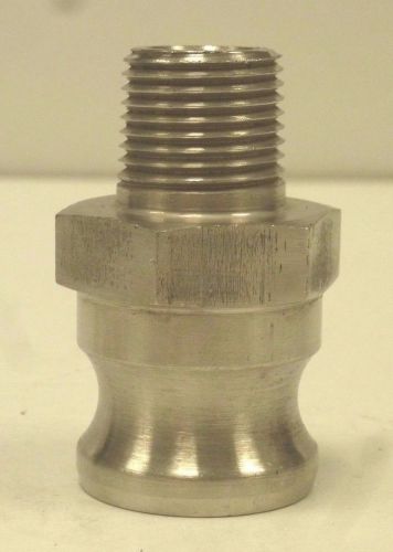 STAINLESS STEEL ADAPTER TYPE &#039;F&#039; 1/2 INCH - MALE - NPT