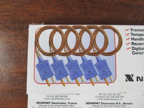 New lot of 5 newport precision fine wire thermocouple 5tc-tt-k-24-72/n for sale