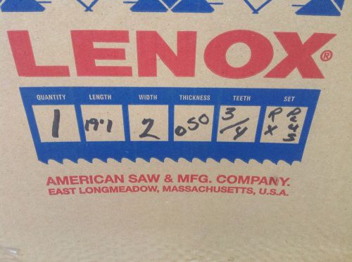Lenox 19&#039;1&#034;  2 Inch Rx+ Bandsaw Blade