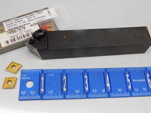 ZENIT 1&#034; INDEXABLE TOOL HOLDER  WITH (10) CNMG-431-PM RTW CARBIDE INSERTS
