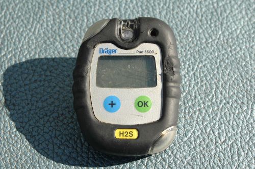 Drager PAC 3500 H2S Gas Detector powers on no other tests performed
