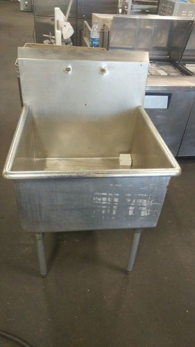 Single Compartment Stainless Steel Sink w/New Faucet and Drains