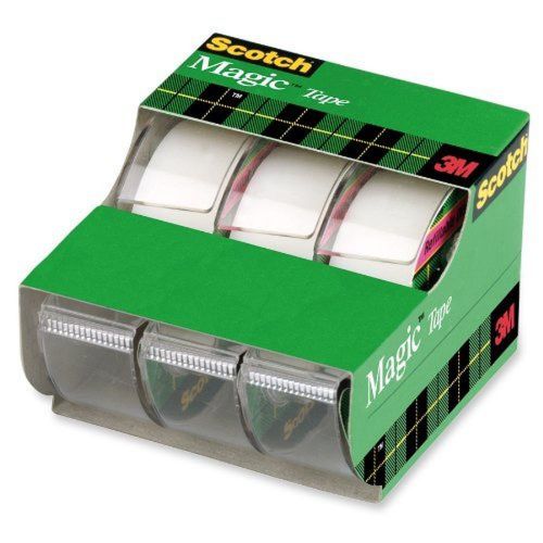 Scotch Magic Tape  3/4 x 300 Inches 5 Rolls (3105) Transparent 5 Count