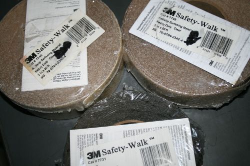 3M SAFETY-WALK ANTISLIP SURFACING MATERIAL HEAVY DUTY CLEAR 2&#034; 1&#034;  X 60&#039; FT NEW