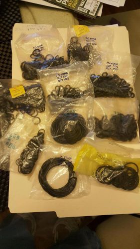 Huge lot rubber gaskets/ o rings various sizes. for sale