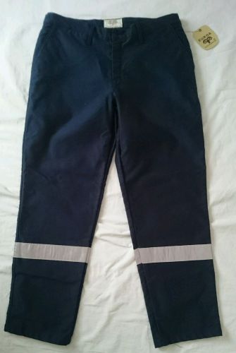 Heavy duty workwear moleskin pants reflective/hi vis tape