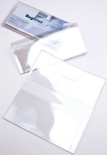 CLEAR VINYL CHECKBOOK COVER.....FREE SHIPPING