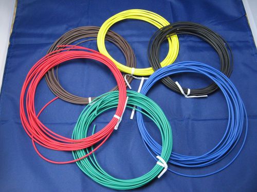 AUTOMOTIVE WIRE - PACK OF 6 COLORS, 20 AWG, SXL, 25FT X 6 = 150FT