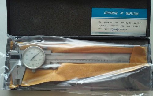 6&#034; DIAL CALIPER STAINLESS STEEL SHOCKPROOF .001&#034; OF ONE INCH.