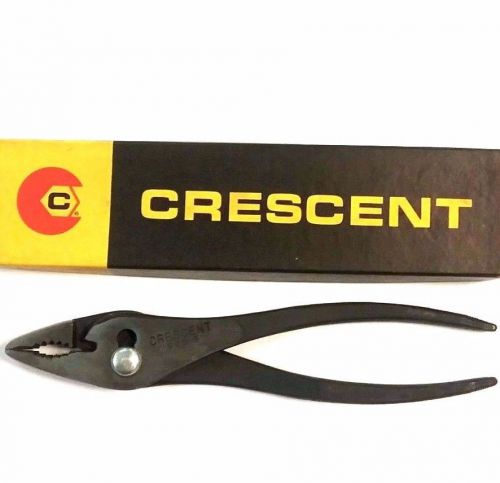 925-8&#034; crescent vintage heavy slip joint pliers original box rare nos, usa made for sale