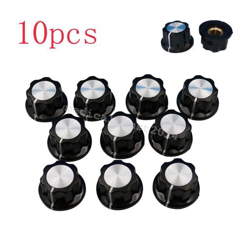 Top sell potentiometer 10xbakelite knobs 16mm top rotary control turning knob for sale