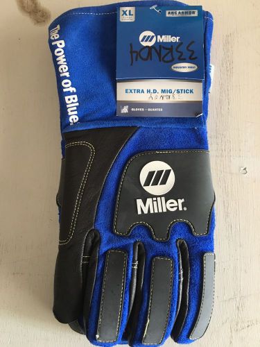 Miller Genuine Extra HEAVY DUTY Mig/Stick Gloves XL extra large 263351 new