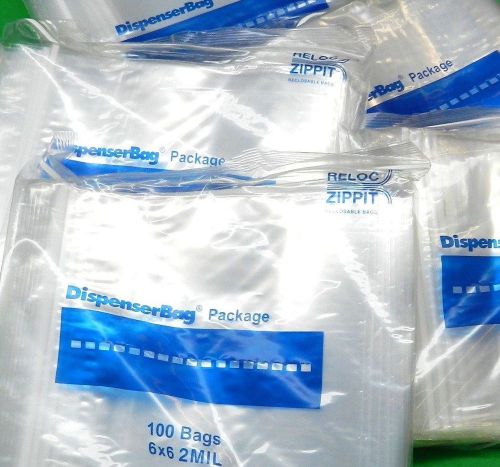 200 ziplock bags 2 mil 6x6 reclosable clear 2mil poly zip lock bag 6&#034;x6&#034; reloc for sale