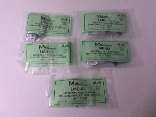 Major lmb-03 universal hollow door frame/lock mounting brackets - lot of 5 pairs for sale