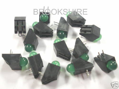 ( 100 PC. ) LUMEX SSF-LXH100GD GREEN 5MM RIGHT ANGLE LED