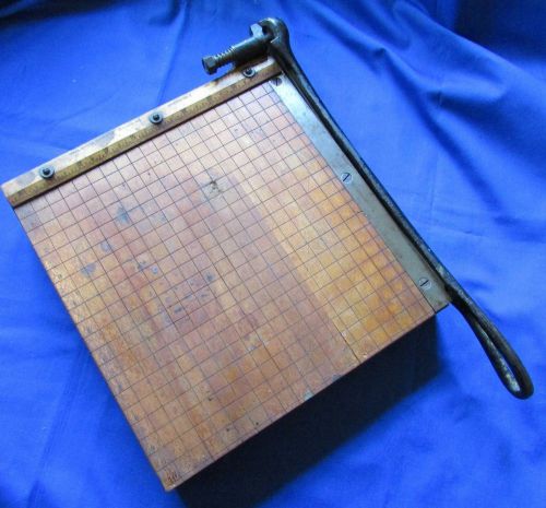 Vintage Ingento Guillotine No 3 Paper Cutter ~ Ideal School Supply Chicago, ILL