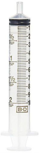 BD Oral Syringes with Tip Cap, 10 ml, Clear, 100 Count New