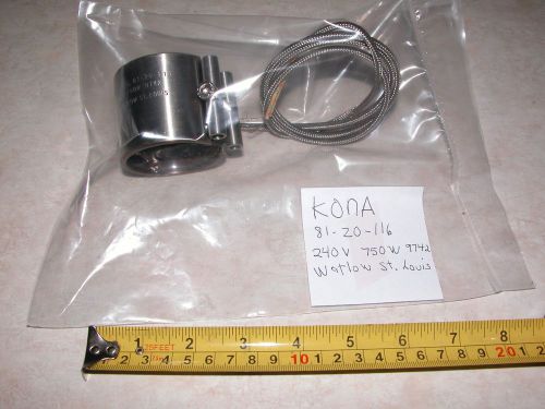 Kona Watlow 81-20- 116- Plastic Injection Machine Band Heater