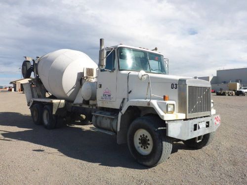 1997 volvo concrete mixer truck 10 yd cummins l10 (stock #2041) for sale