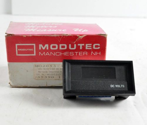 MODUTEC DC METER MO2053-37 0-200 VDC DIGIT METER