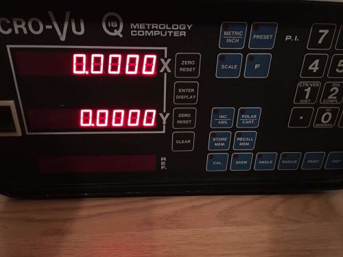 Micro-vu q16 xyz optical comparator metrology computer for sale
