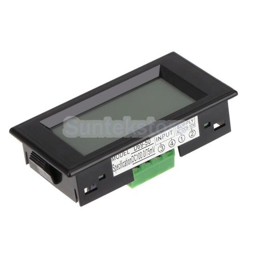 Lcd dc 100a digital display led panel ammeter/ amp meter w/ shunt resistor for sale
